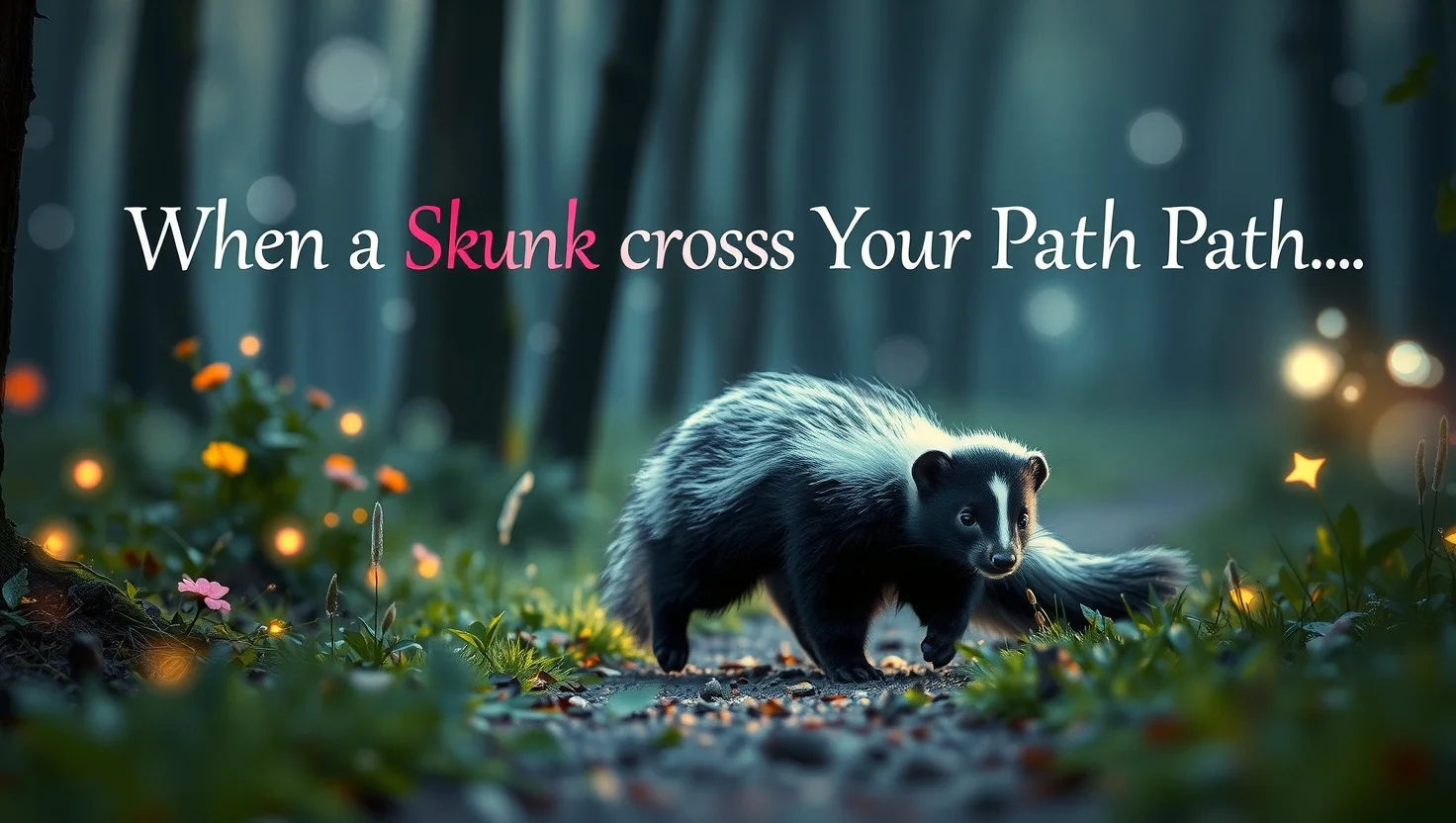 Spiritual Meaning of a Skunk Crossing Your Path!